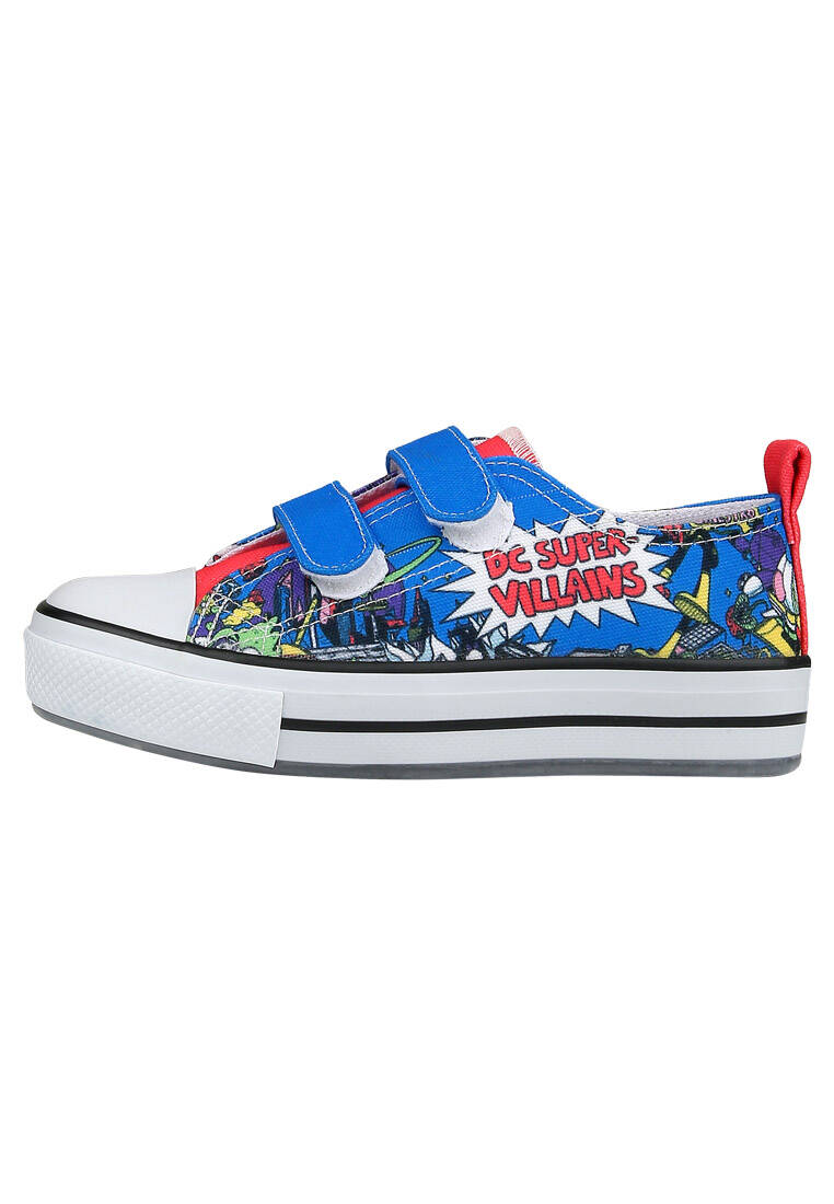 Unisex Çocuk Vegan Işıklı Cırt Cırtlı Mavi Sneakers - Warner Bros Dc Villains Tasarım