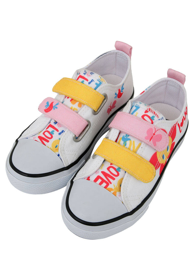 Unisex Çocuk Vegan Işıklı Cırt Cırtlı Beyaz Sneakers - Warner Bros Looney Tunes Love Tweety Tasarım