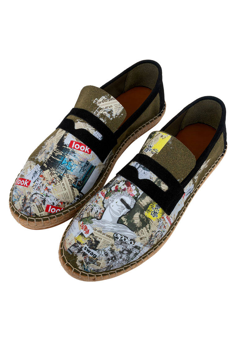 Erkek Vegan Yeşil Espadril - Apollo Tasarım