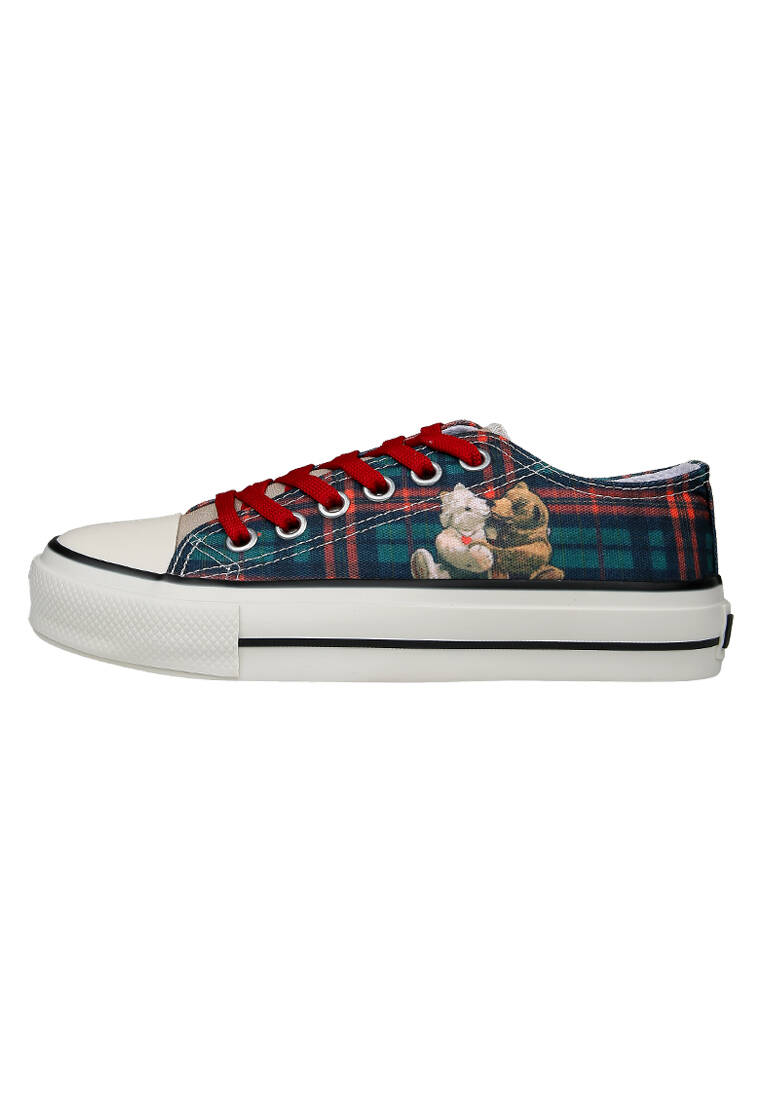 Kadın Vegan Çok Renkli Sneakers - Teddy Bear Tasarım