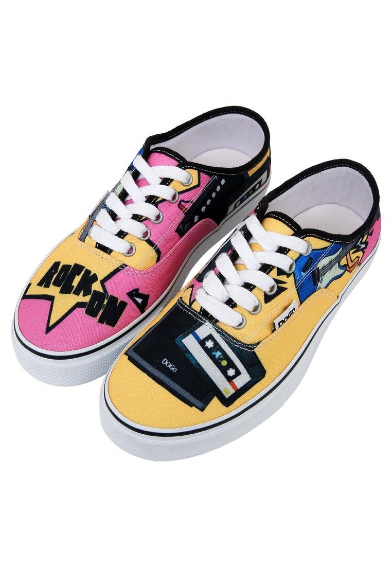 Kadın Vegan Çok Renkli Sneakers - Rock On Tasarım