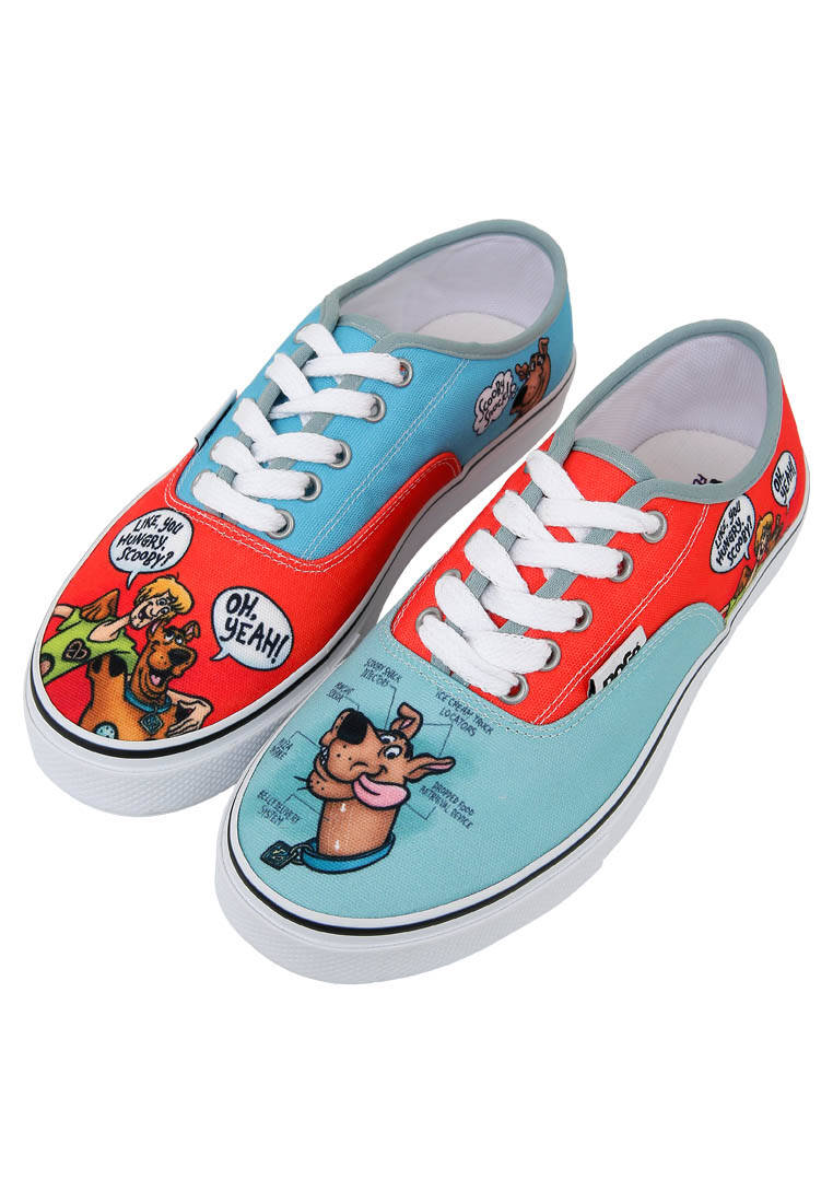 Kadın Vegan Çok Renkli Sneakers - Warner Bros Hungry Doo Scooby Doo Tasarım