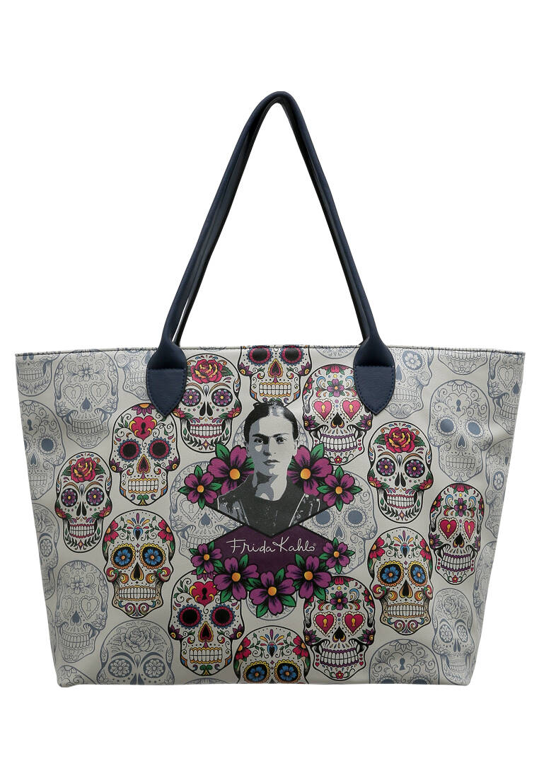 Kadın Vegan Deri Çok Renkli Omuz Çantası - Fkl Frida Kahlo Remembrance Of Frida Tasarım