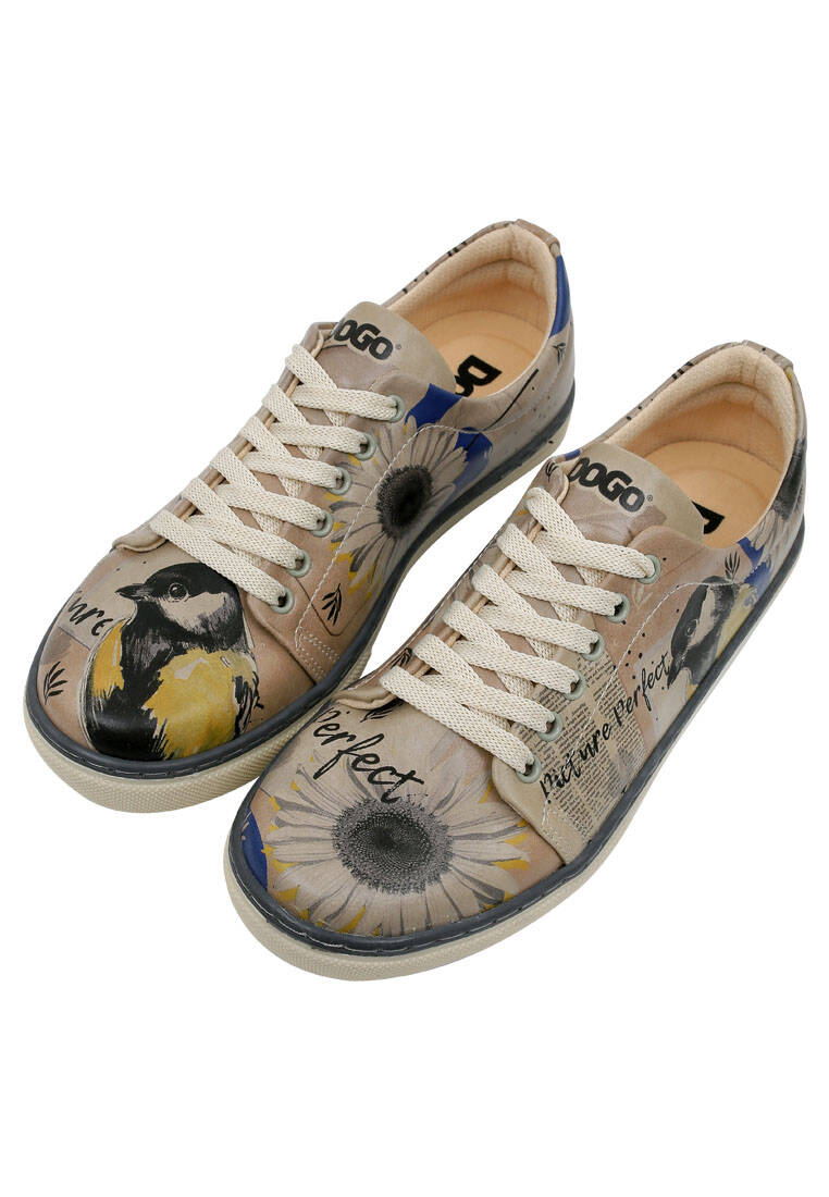 Kadın Vegan Deri Çok Renkli Sneakers - Picture Perfect Tasarım