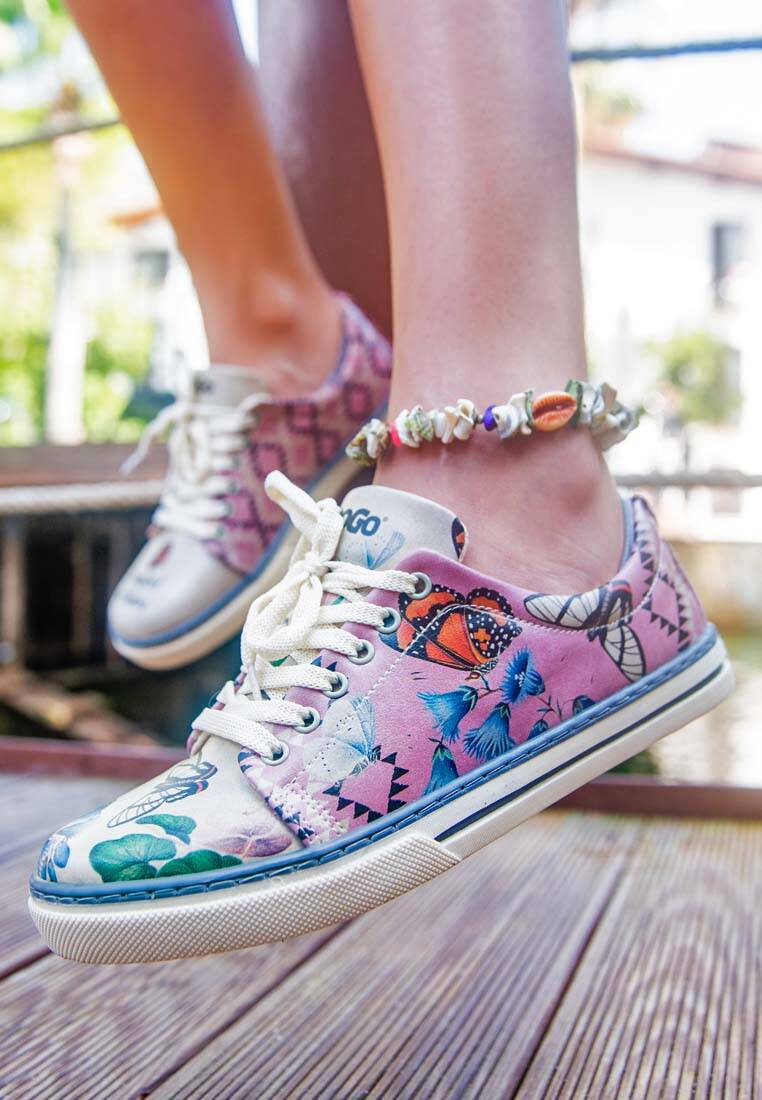 Kadın Vegan Deri Çok Renkli Sneakers - Thankful for Today Tasarım