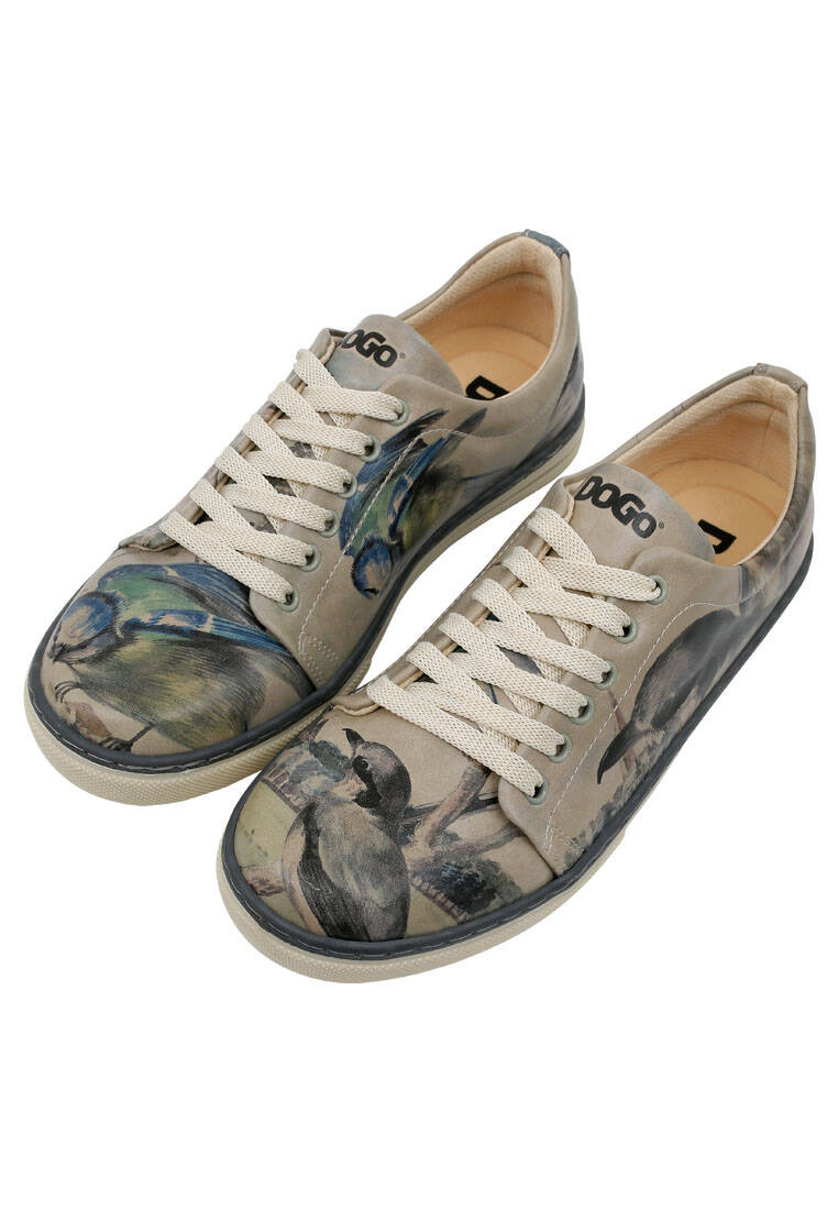 Kadın Vegan Deri Çok Renkli Sneakers - Birds of the Castle Tasarım