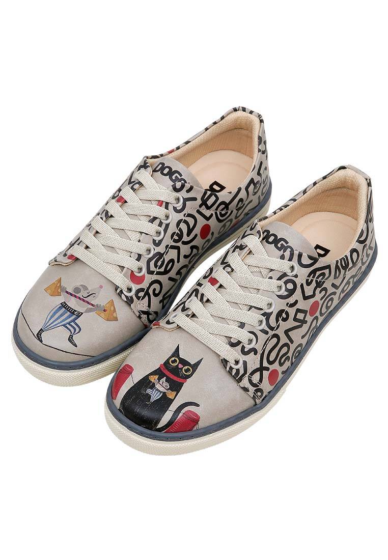 Kadın Vegan Deri Çok Renkli Sneakers - Cat and Mouse Tasarım