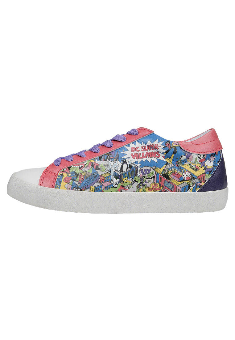 Kadın Vegan Deri Çok Renkli Sneakers - Warner Bros DC Villains Tasarım