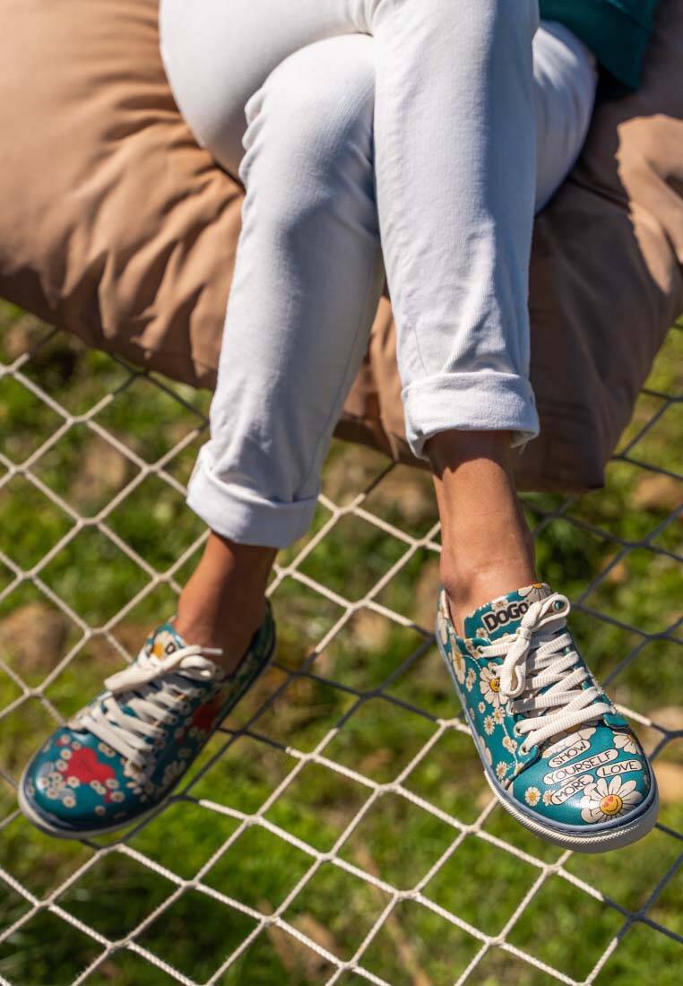 Kadın Vegan Deri Çok Renkli Günlük Sneakers - Show Yourself More Love Tasarım