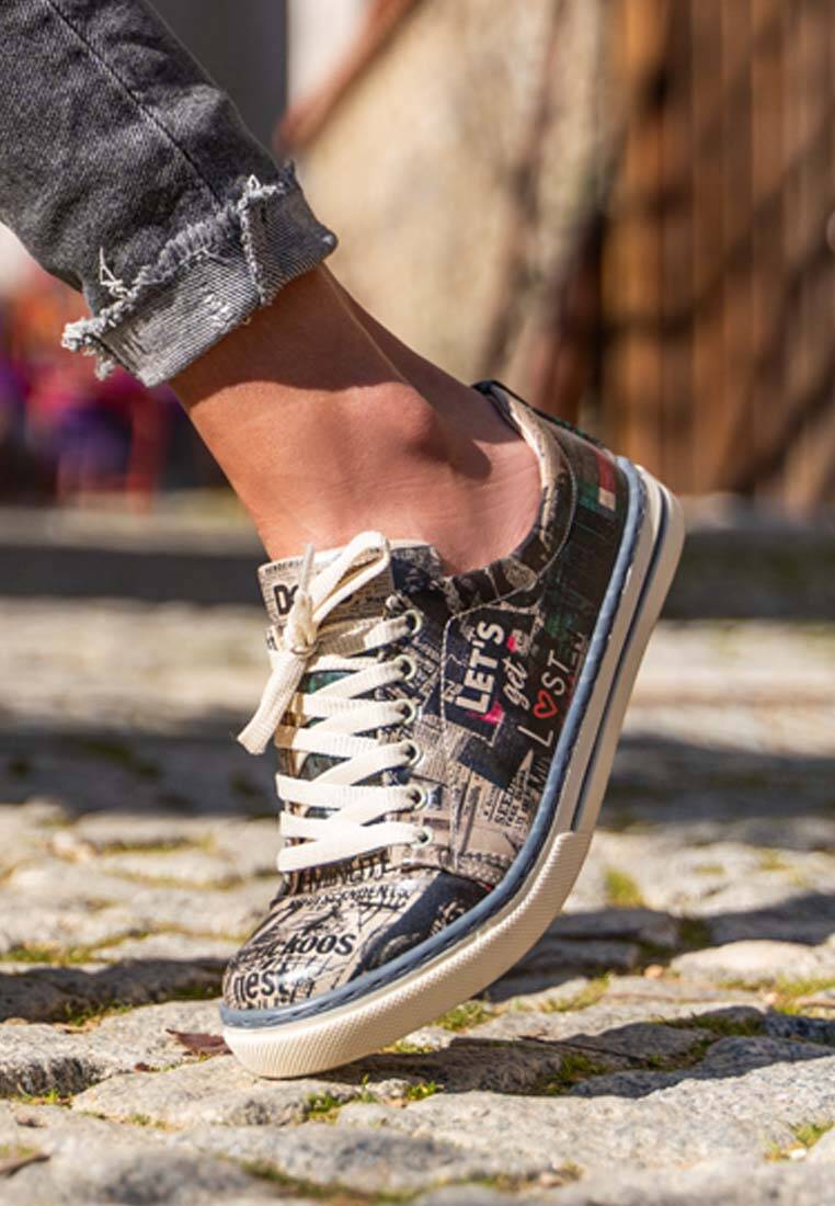 Kadın Vegan Deri Çok Renkli Günlük Sneakers - Let's Get Lost Tasarım