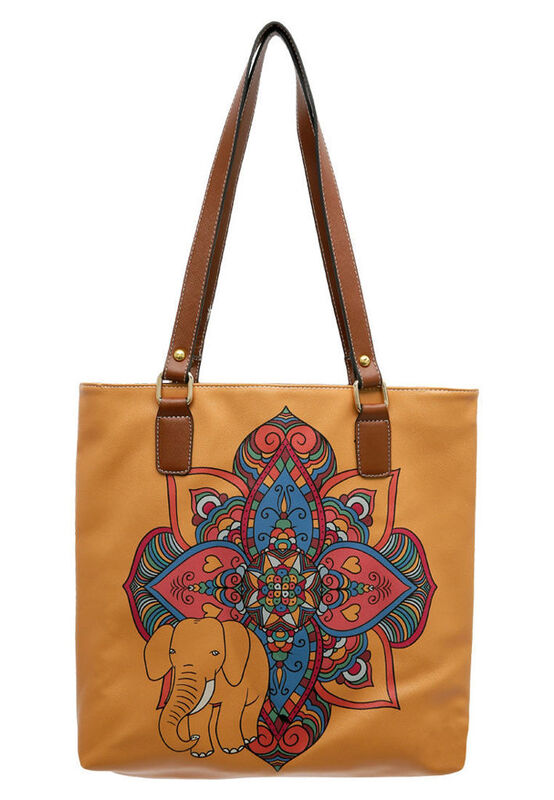 Kadın Vegan Deri Lacivert Omuz Çantası - India Tasarım - DOGO Store