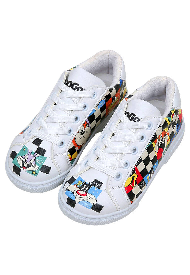Unisex Çocuk Vegan Deri Beyaz Sneakers - Warner Bros You're Despicable Tasarım