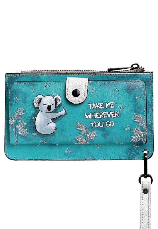 Kadın Yeşil Cüzdan - Koala Hug Tasarım - DOGO Store