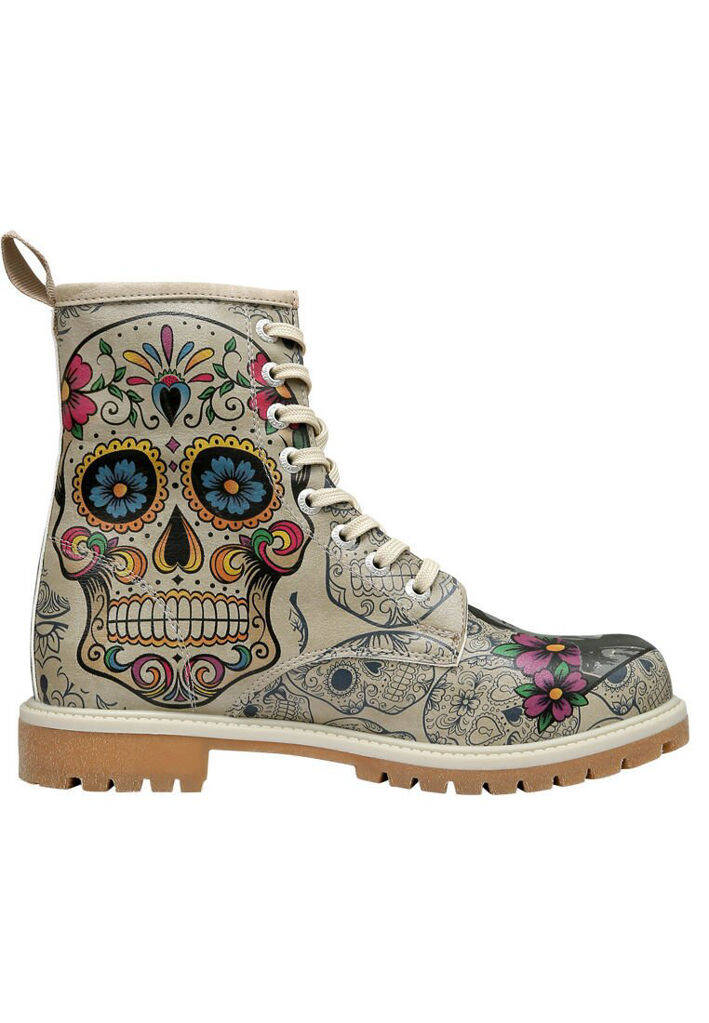 Women Vegan Leather Beige Long Boots - Remembrance Of Frida