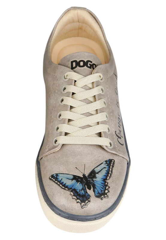 Women Vegan Leather Beige Sneakers - Change is Good Design