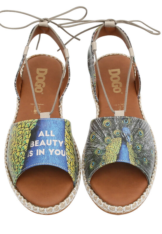 Women Vegan Leather Blue Lace Up Sandals - All Beauty is in