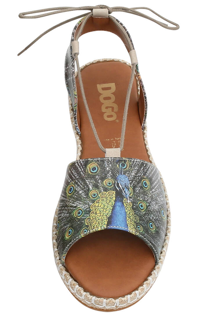Women Vegan Leather Blue Lace Up Sandals - All Beauty is in