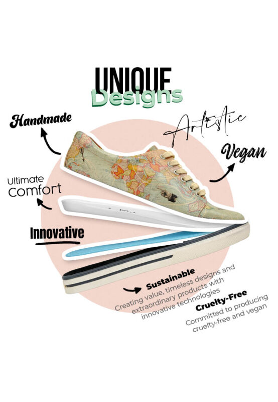 DOGO Sac Bandoulière Vegan Femme - Cuir Végétal Jaune Motif Chien Fleuri, Éco-responsable