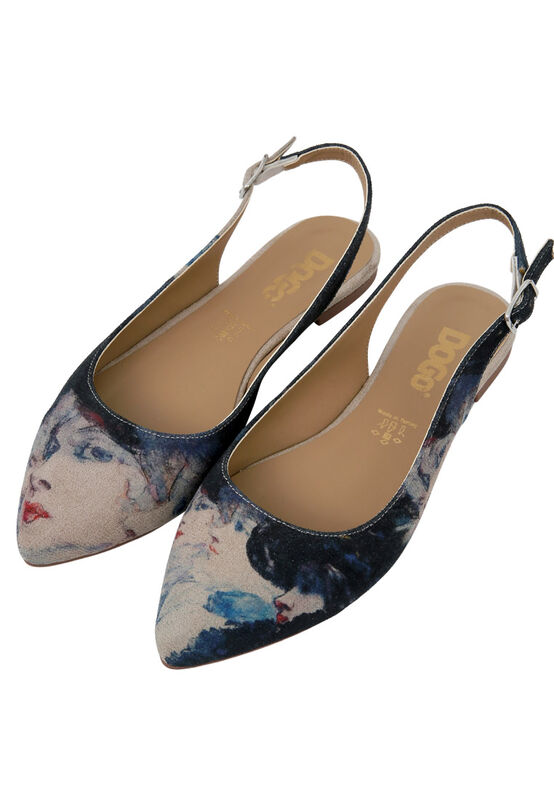 Women Vegan Leather Multicolor Flat Shoes Ladies Design