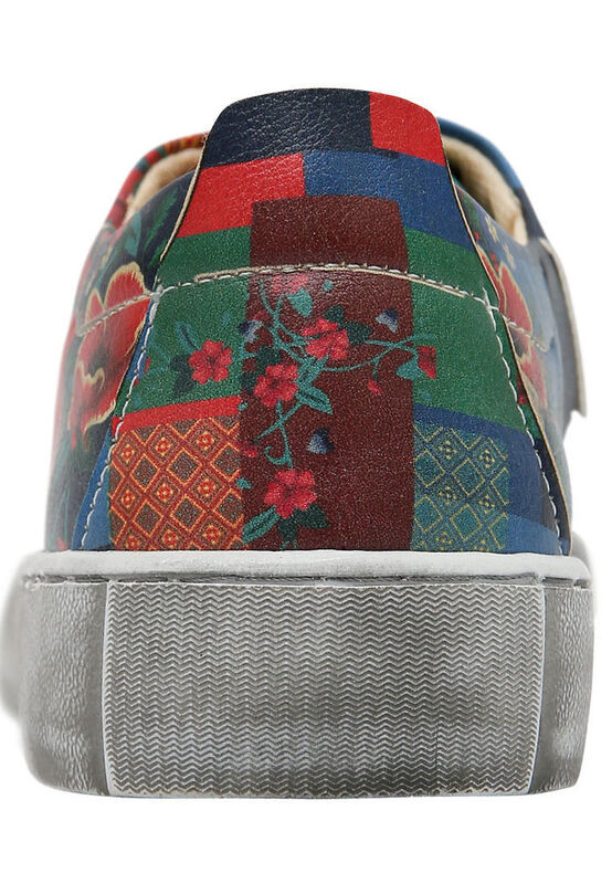 Women Vegan Leather Multicolor Sneakers - Ethnic Dream Frida