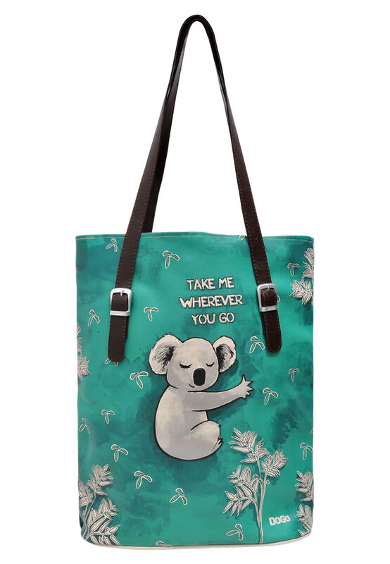 DOGO Handmade Tote Bags For Women - Unique Design Vegan Leather Handbags With Zipper Closure