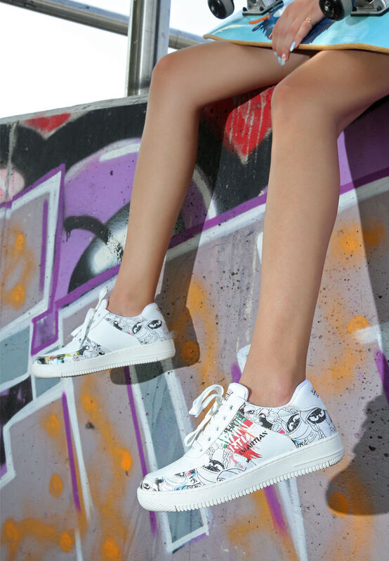 ★JILLSTUART★ [Exclusive][Irene] Driving Sneakers 2COLOR (J Women Vegan Leather White Sneakers - Warner Bros Marvin the