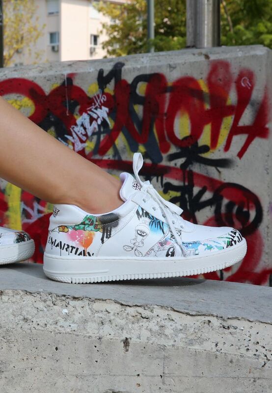 Painted Converse White Leather Sneakers Converse Shoes All Star