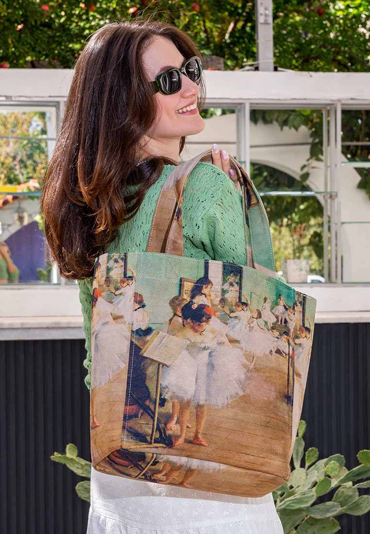 Kadın Vegan Çok Renkli Large Tote Bag - La Classe De Danse Tasarım